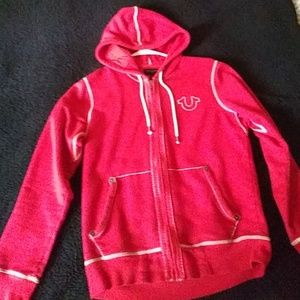 Red true religion hoody small